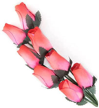 Load image into Gallery viewer, Bunch Of 8 Wooden Rose Stems In A Wide Range Of Colours Home Decor Artificial Flowers