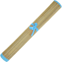 Load image into Gallery viewer, Natural Straw Beach Mat, Easy Roll up Beach or Camping Rug for Sunbathing, Picnics and more 175cm by 60cm
