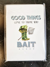 Load image into Gallery viewer, A5 Hardback Fishing Notebook - Good Things Come to Those Who Bait
