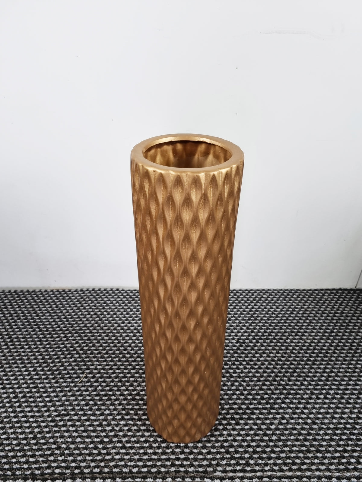Large Gold Ceramic Floor Vase 60cm Home Decor