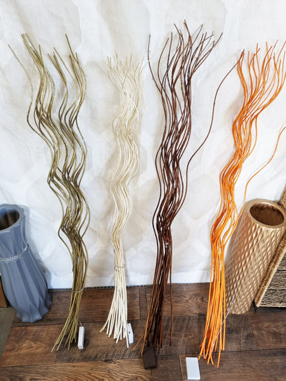 Tall Spiral 80 LED Light Up Willow Twigs Bunch Battery Operated 120cm Home Decor