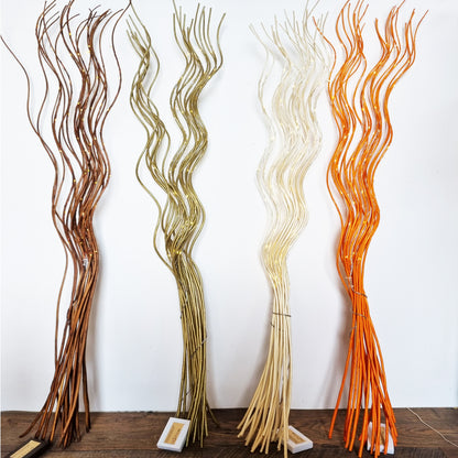 Tall Spiral 80 LED Light Up Willow Twigs Bunch Battery Operated 120cm Home Decor