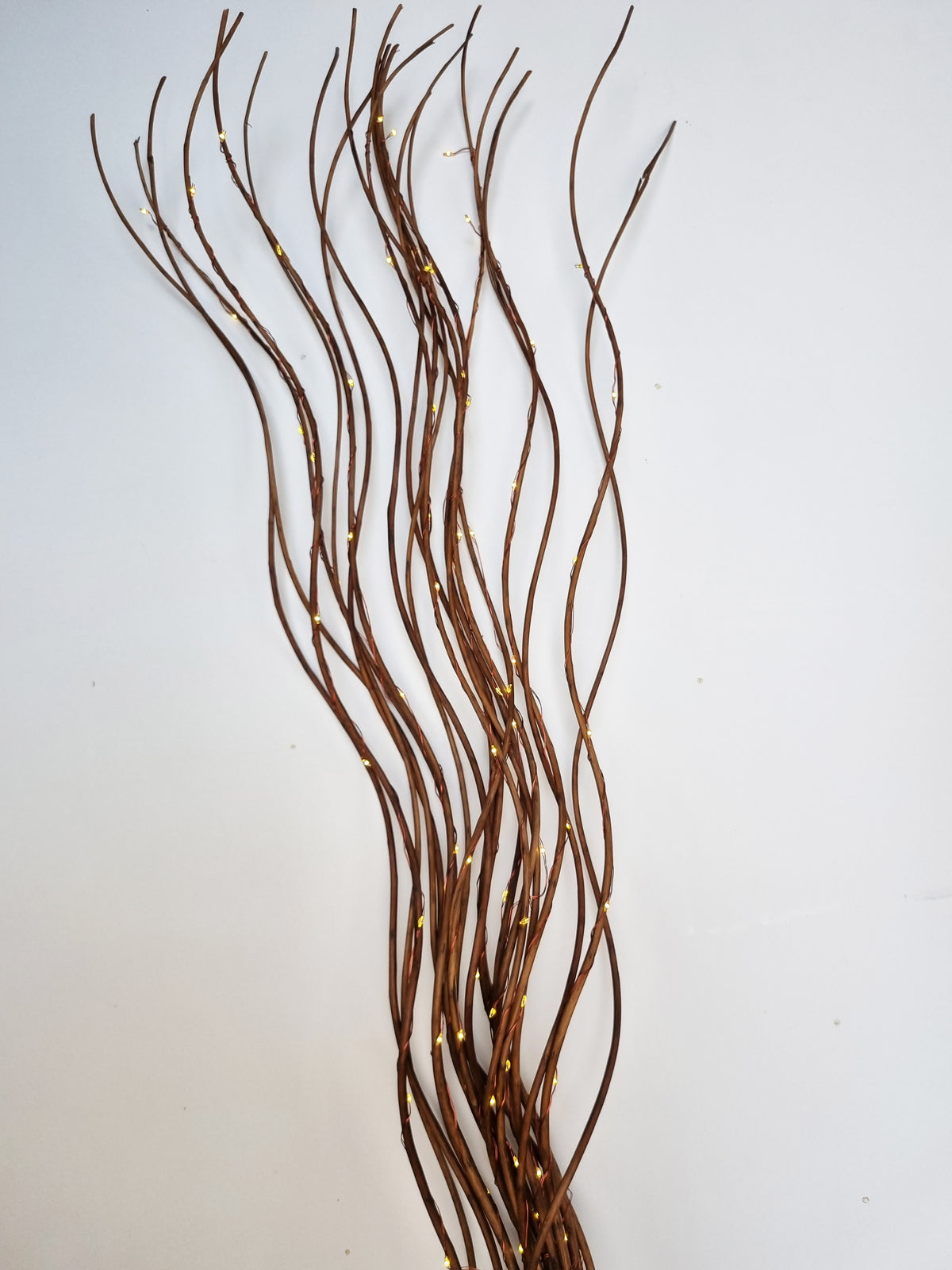 Tall Spiral 80 LED Light Up Willow Twigs Bunch Battery Operated 120cm Home Decor