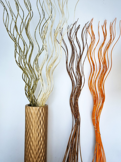 Tall Spiral 80 LED Light Up Willow Twigs Bunch Battery Operated 120cm Home Decor