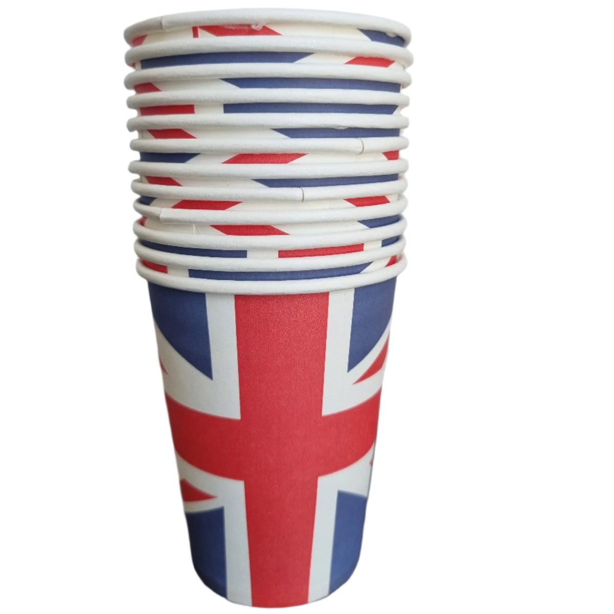 Union Jack Paper Cups Kitchen Dining Picnic Disposable Supplies Pack Of 12