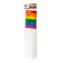 Load image into Gallery viewer, Pride Rainbow 5 Pack Flags Striped Plastic Party Celebration
