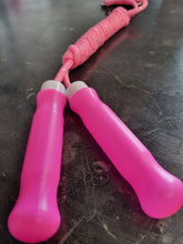 Load image into Gallery viewer, Value Plastic Handle Skipping Rope 220cm 7&#39; 3&quot; approx length Adjustable Lightweight
