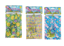 Load image into Gallery viewer, Three packages of Easter treat bags with colorful designs on a white background.
