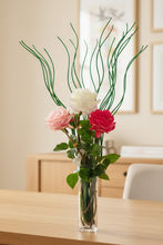 Load image into Gallery viewer, Arrangement of artificial flowers with spiral twigs in a home
