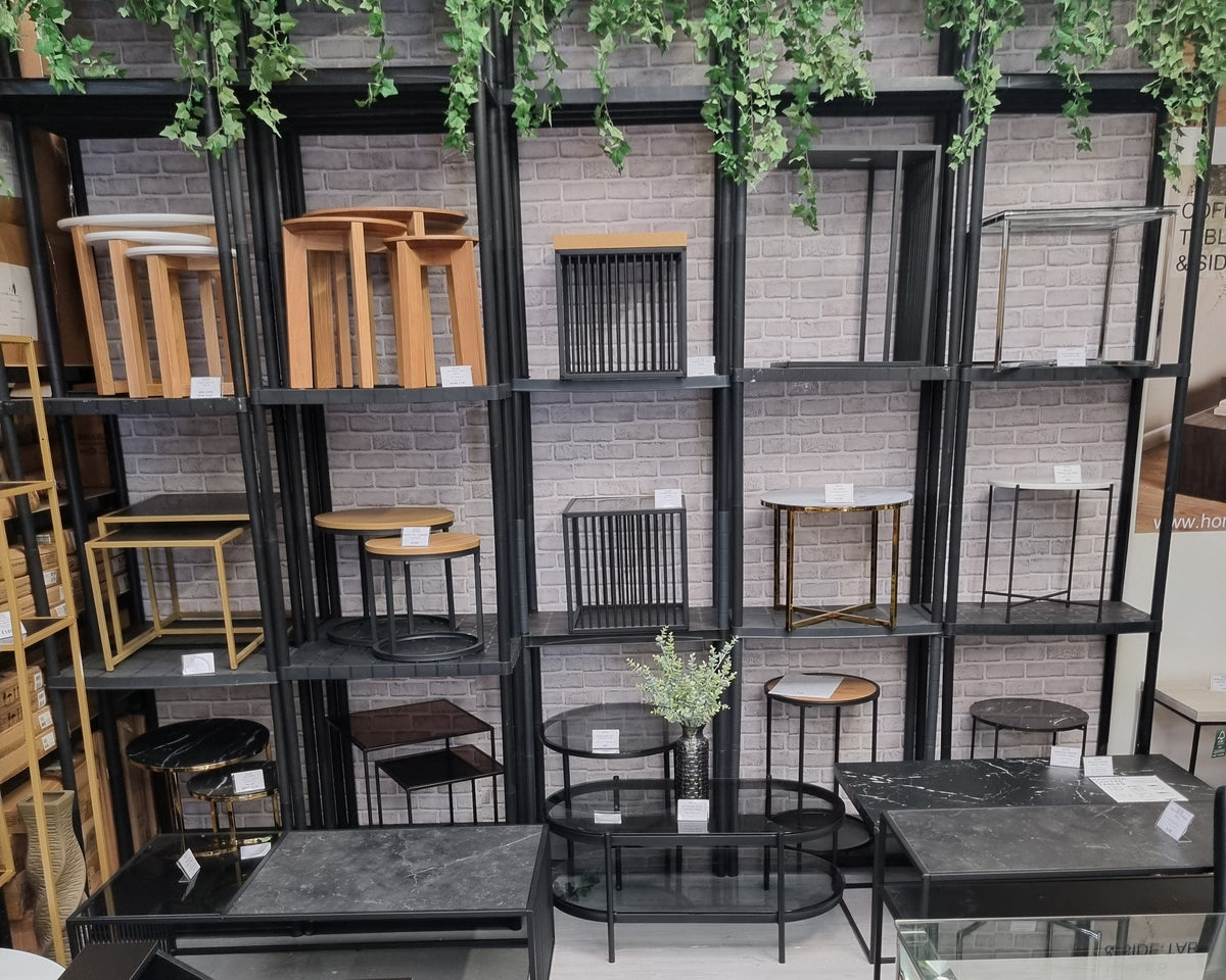 Load video: A video showing the inside of our furniture warehouse showroom