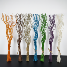 Load image into Gallery viewer, Set of colorful wicker sticks arranged in a row on a white background
