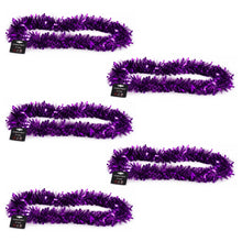 Load image into Gallery viewer, Metallic Purple Tinsel – 2 Metre Long 10cm Wide 6 Ply – Christmas Tree, Fireplace &amp; Party Decoration – 1, 5 or 10 Pack
