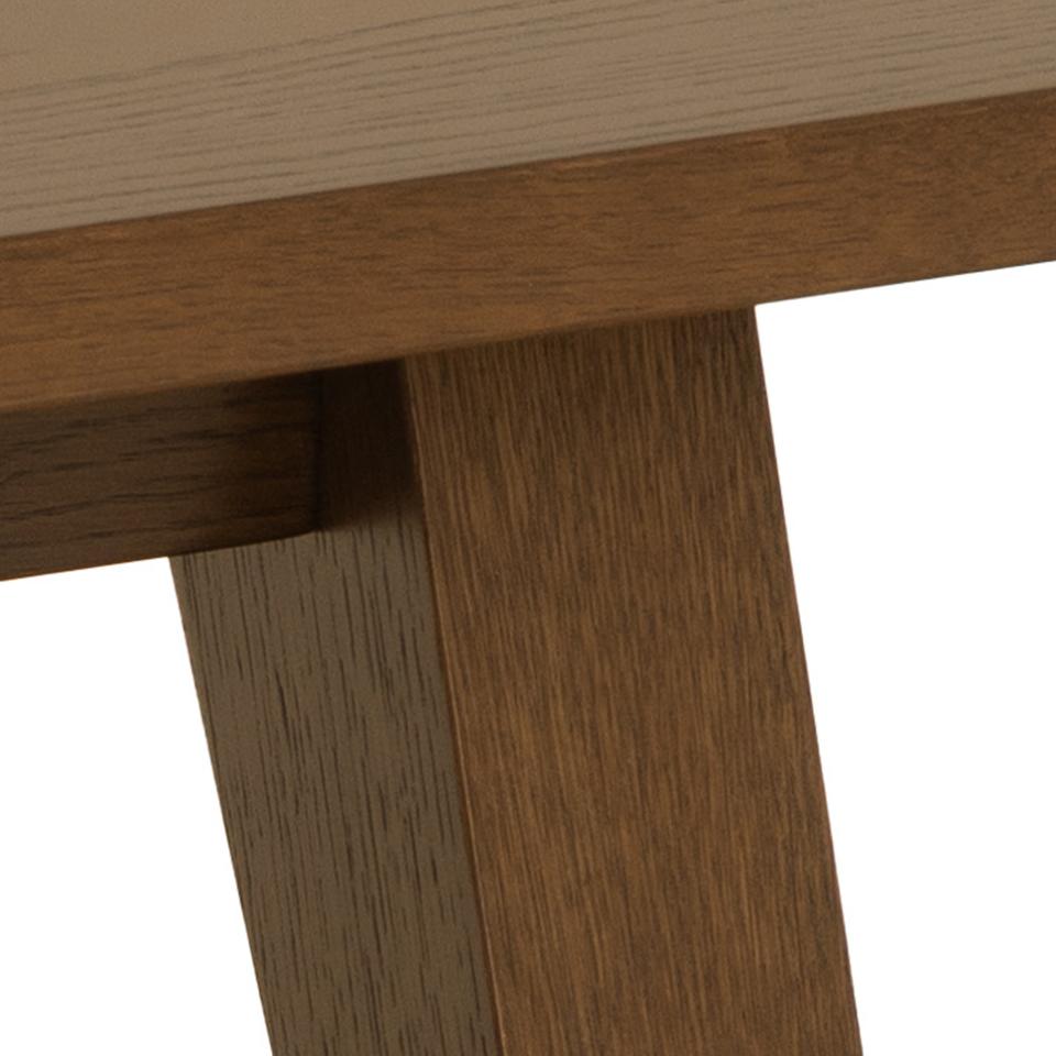 A-Line Grande Wooden Coffee Table In Brown Smoked Oak Spacious 130x70cm