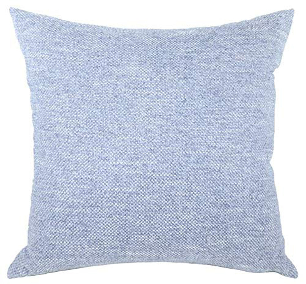 Plain Pastel Woven Textured Cushions, 43 cm Square, Filled Decorative Fine Waffle Throw Pillows for Living or Bedroom
