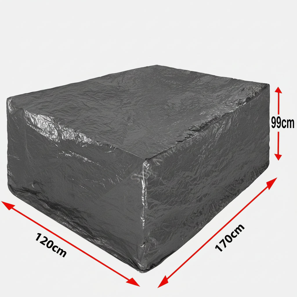 Large Waterproof Rectangular Outdoor Furniture Cover Heavy Duty 6-8 Seater table and chairs cover