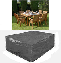 Load image into Gallery viewer, Large Waterproof Rectangular Outdoor Furniture Cover Heavy Duty 6-8 Seater table and chairs cover

