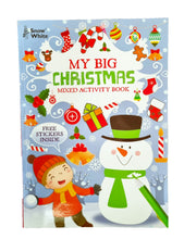 Load image into Gallery viewer, Fun Christmas Mixed Activity Book With Xmas Stickers 25 Pages
