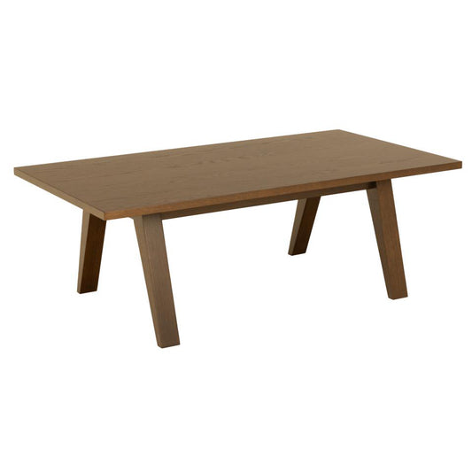 A-Line Grande Wooden Coffee Table In Brown Smoked Oak Spacious 130x70cm