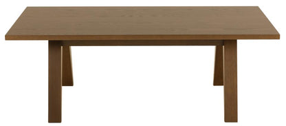 Wooden table on a white background