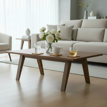 Load image into Gallery viewer, A-Line Grande Wooden Coffee Table In Brown Smoked Oak Spacious 130x70cm
