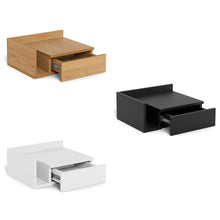 Load image into Gallery viewer, Ashlan Wooden Bedside Wall Mount Table In Oak, Black Or White
