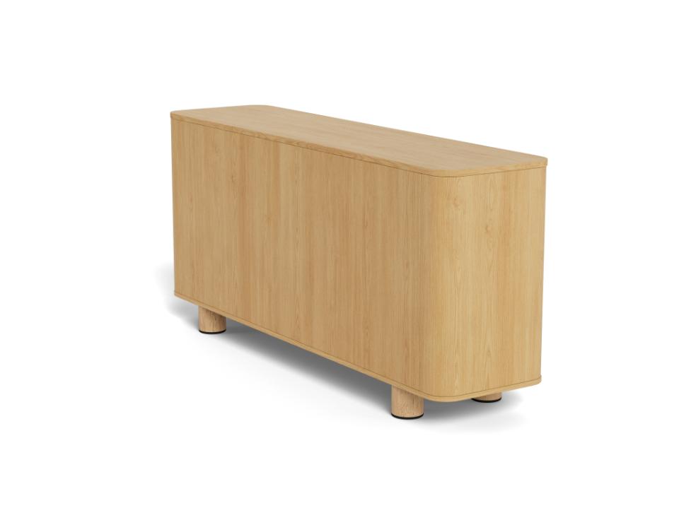 Wooden Atmore sideboard on a white background