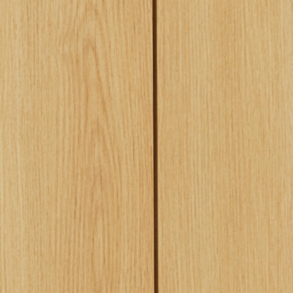 Close-up of a light natural wood grain surface with a vertical seam running down the center.