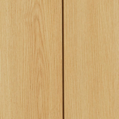 Close-up of a light natural wood grain surface with a vertical seam running down the center.