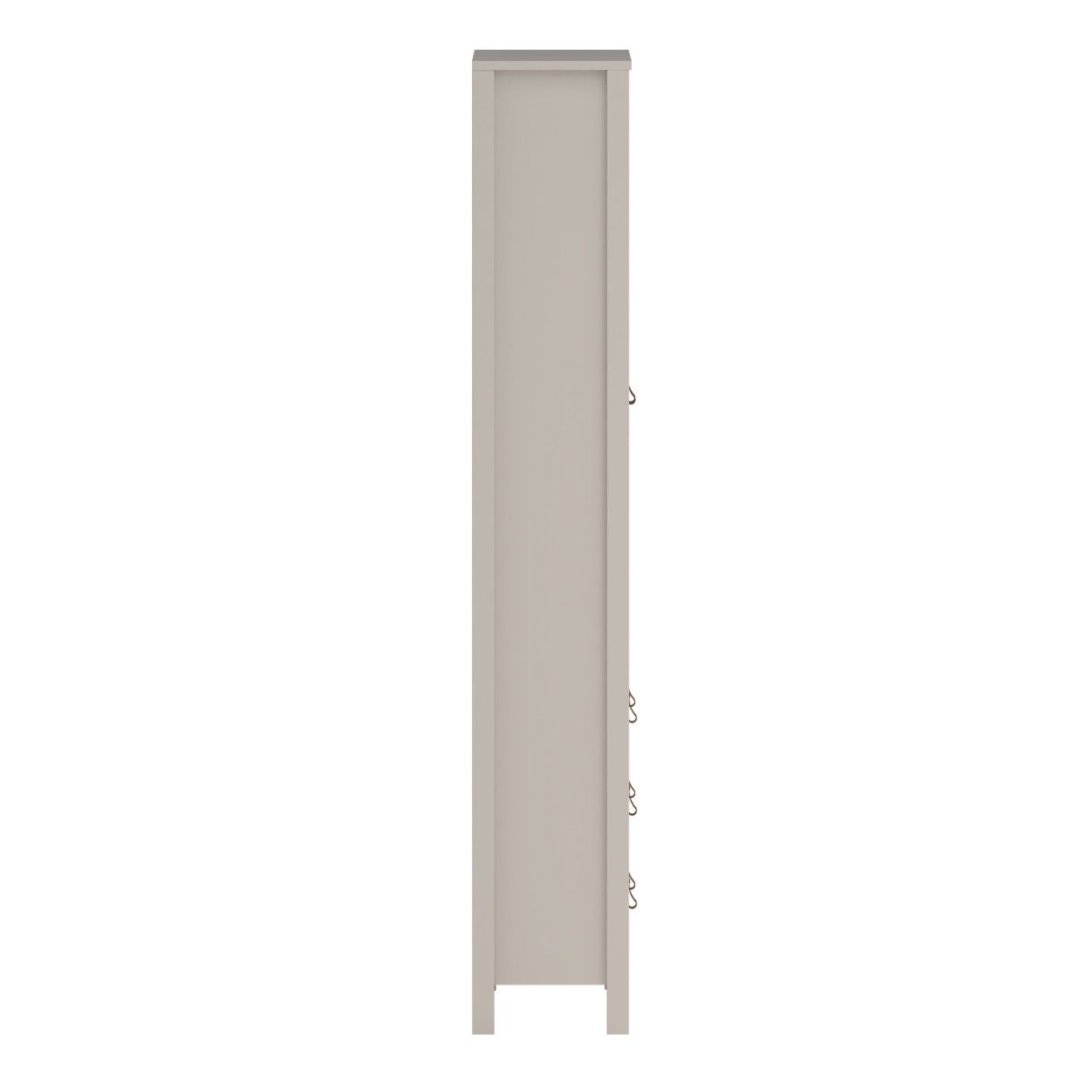 Side view of a Barcelona cashmere cabinet on a white background
