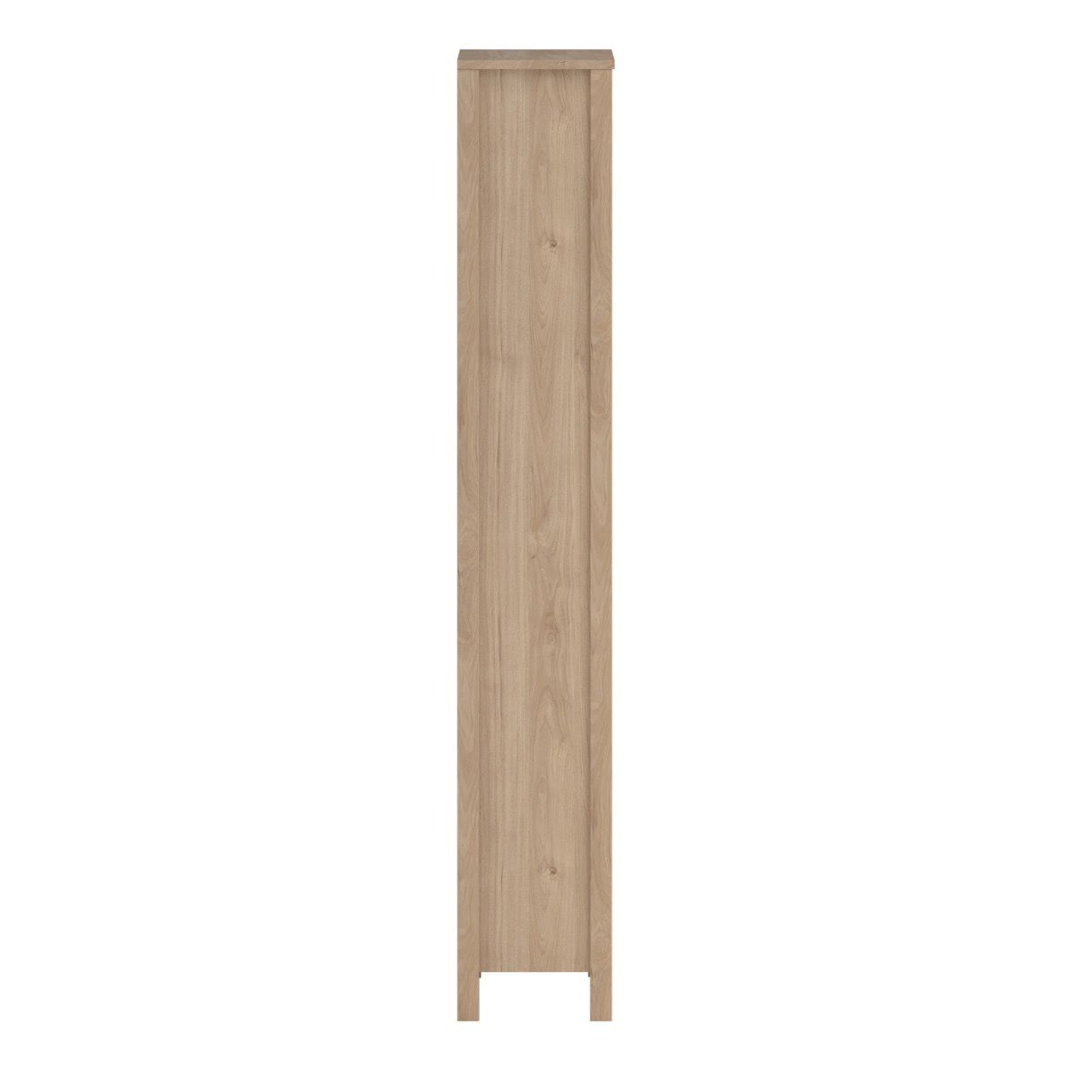 side view of the Barcelona oak bookcase