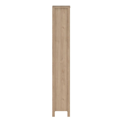 side view of the Barcelona oak bookcase