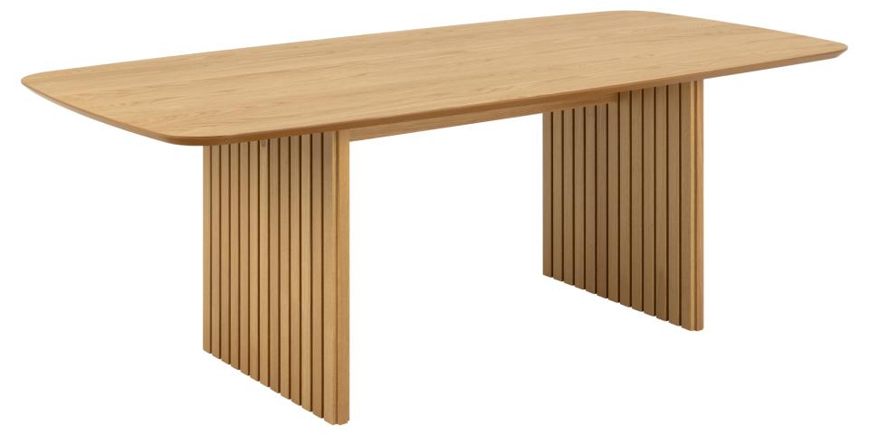 Christo Lamella Rectangular Oak Dining Table Spacious 220cm x 105cm Top