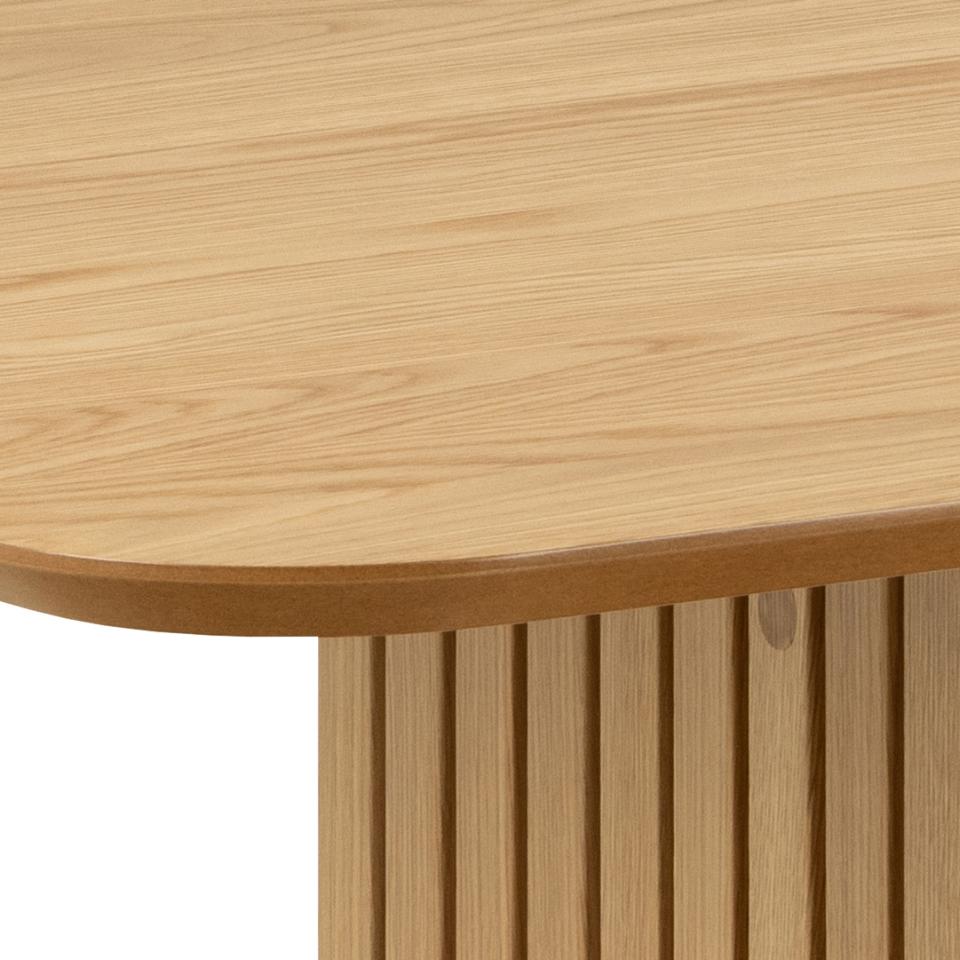 Christo Lamella Rectangular Oak Dining Table Spacious 220cm x 105cm Top