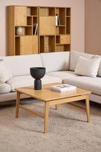 Load image into Gallery viewer, Essex Square Oak Coffee Table Spacious Designer Furniture 80cm
