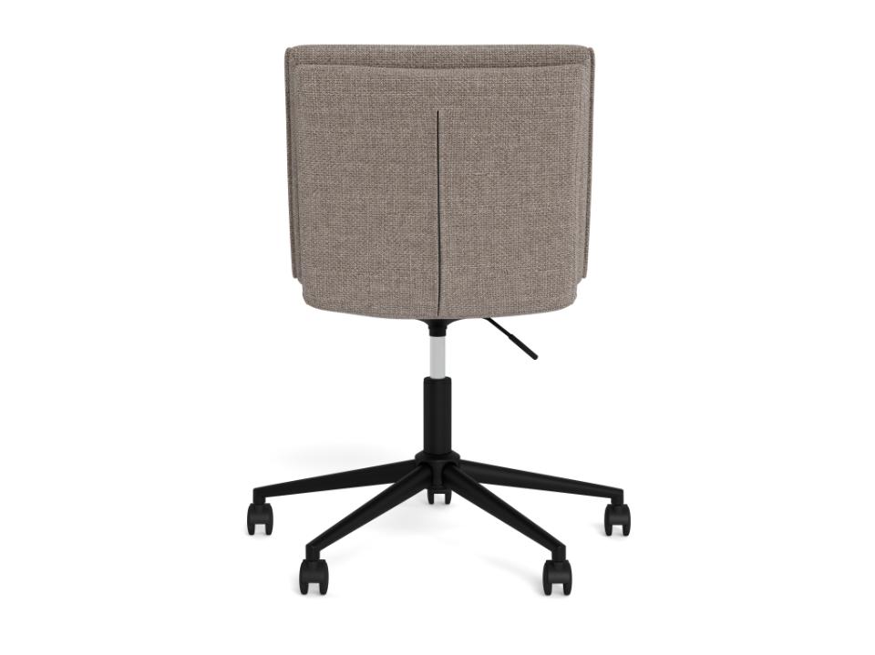 Flynn Fabric Home Office Desk Beige Chair Brake Castors, Gas lift And Swivel