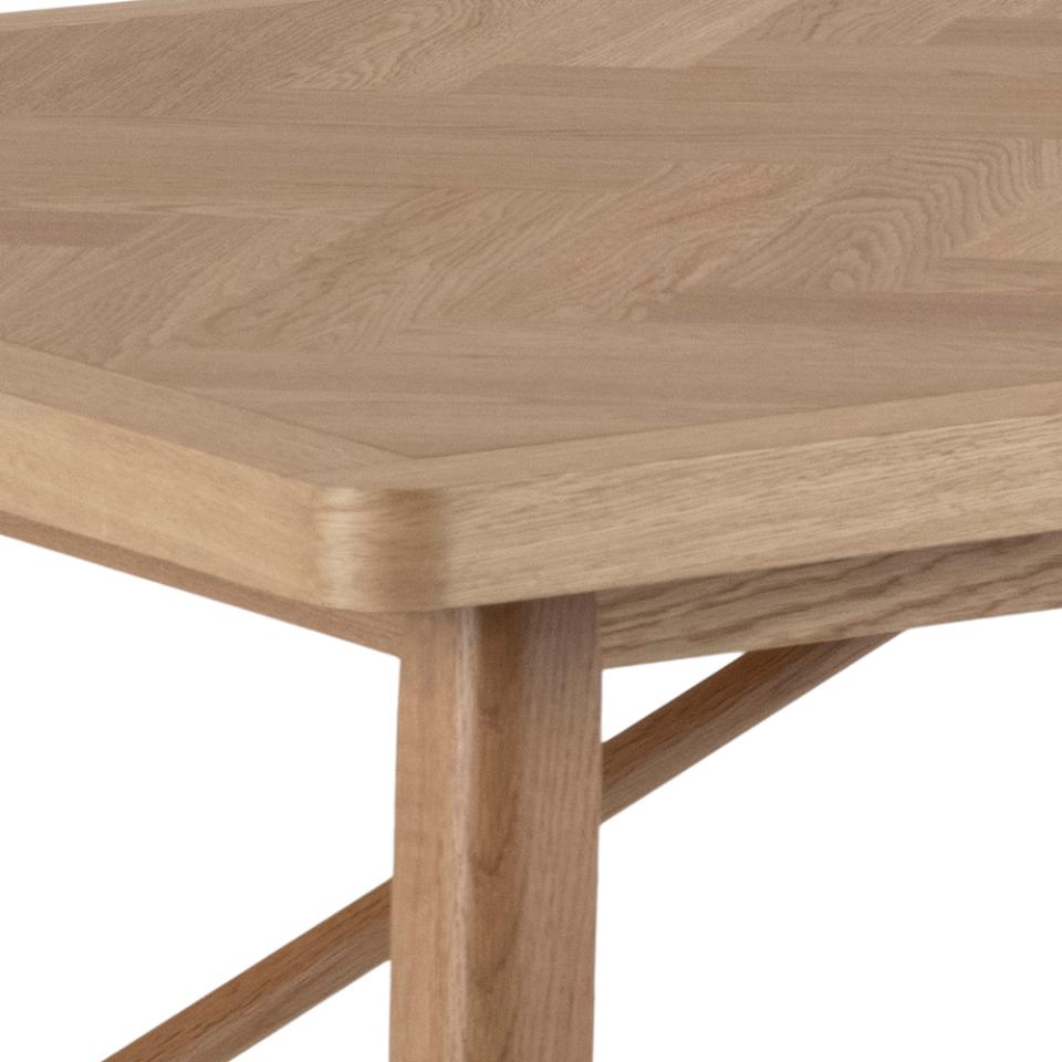 Galway Oak Herringbone Large Rectangle Dining Table 200x100x75cm