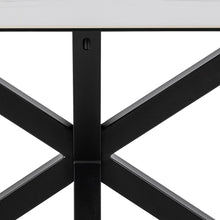 Load image into Gallery viewer, Heaven Rectangle Ceramic Dining Table In White With Solid Metal Base 160x90cm
