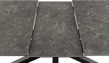 Load image into Gallery viewer, extending ceramic dining table close up with a neutral background
