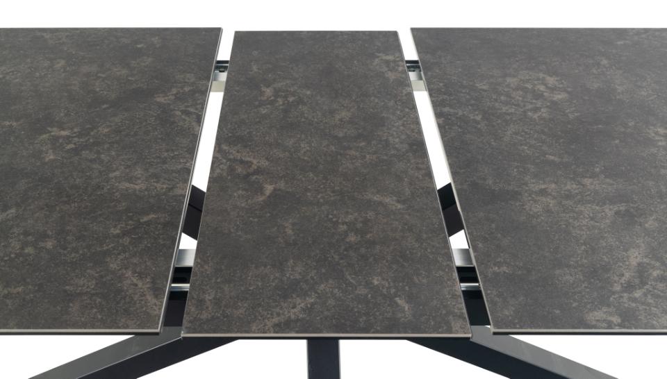 Heaven Large Extending Black Dining Table Spacious Ceramic 8/10 Seats 200/240 x 100 cm