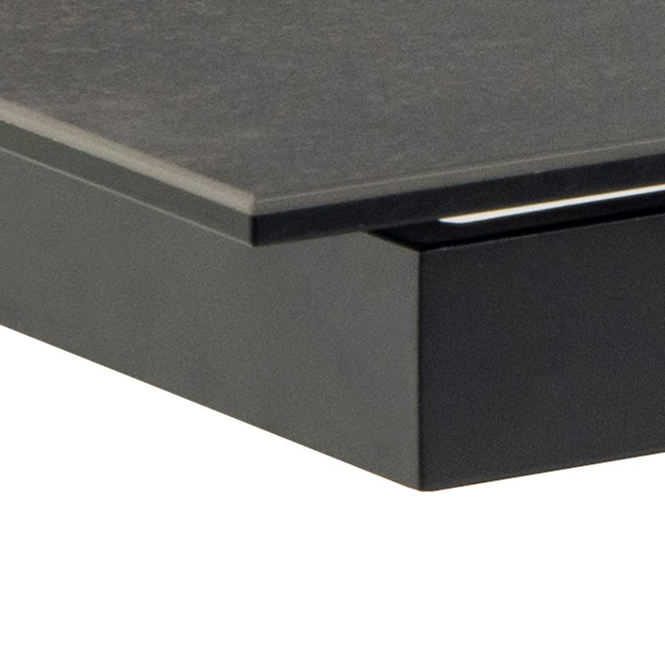 Heaven Large Extending Black Dining Table Spacious Ceramic 8/10 Seats 200/240 x 100 cm