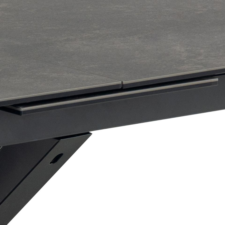 Heaven Large Extending Black Dining Table Spacious Ceramic 8/10 Seats 200/240 x 100 cm