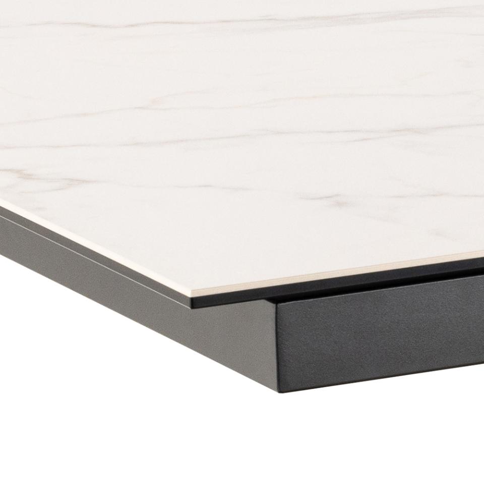 Heaven Large Extending White Dining Table Spacious Ceramic 8/10 Seats 200/240 x 100 cm