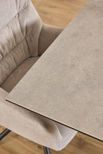 Load image into Gallery viewer, Heaven Rectangle Dining Table 135cm In Grey Ceramic With Metal Base
