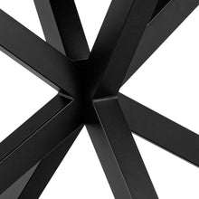 Load image into Gallery viewer, Heaven Rectangle Dining Table 135cm In Black Ceramic With Metal Base

