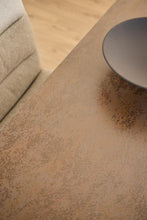 Load image into Gallery viewer, Heaven Rectangle Dining Table 135cm In Brown Ceramic With Black Metal Base

