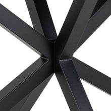 Load image into Gallery viewer, Heaven Rectangle Dining Table 135cm In White Ceramic With Black Metal Base
