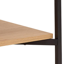Load image into Gallery viewer, Jaipur Lamella Display Cabinet In Light Oak Melamine With 2 Doors And 2 Shelves 140x80x40cm
