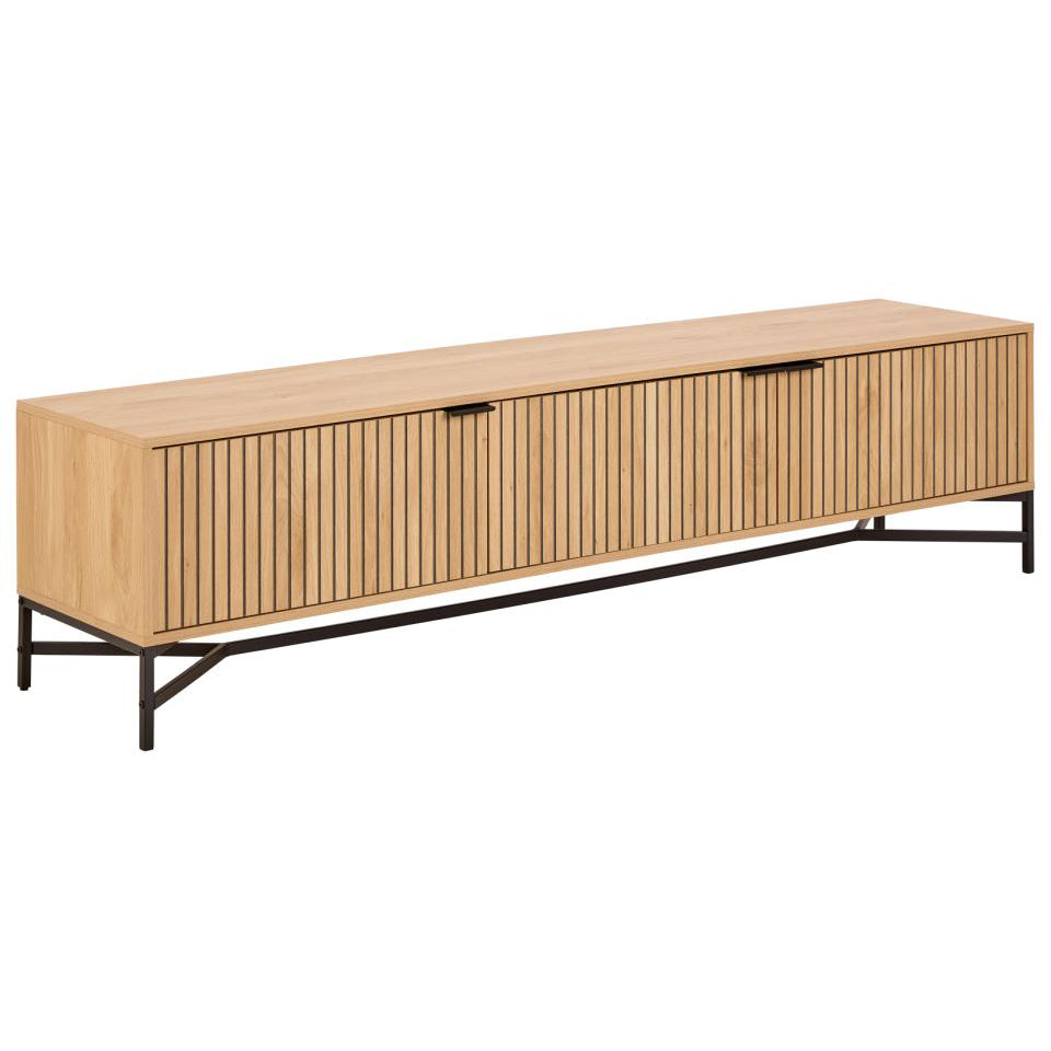 Jaipur Large TV Unit With 3 Lamella  Doors 176x40x45cm