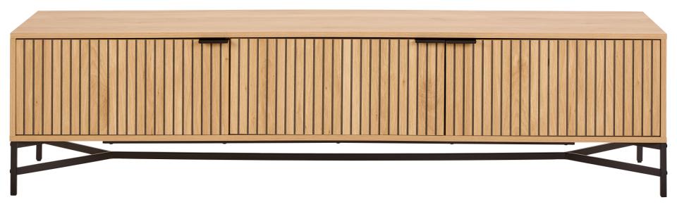 Jaipur Large TV Unit With 3 Lamella  Doors 176x40x45cm