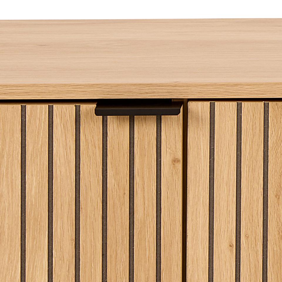 Jaipur Large TV Unit With 3 Lamella  Doors 176x40x45cm